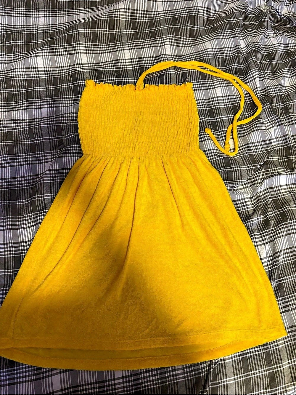 Juicy Couture Yellow Mini Dress Like New